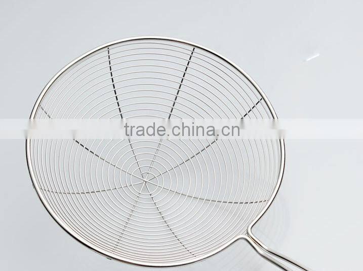 3 sizes net leakage stainless steel frying colander filter mesh line loushao dumplings spoon kitchen supplies S59
