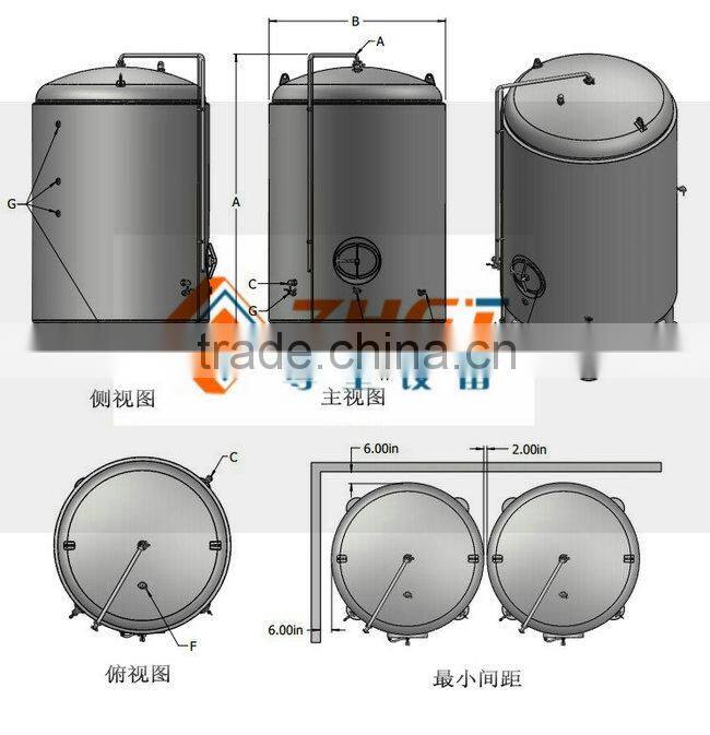 commercial micro industrial beer brewery equipment