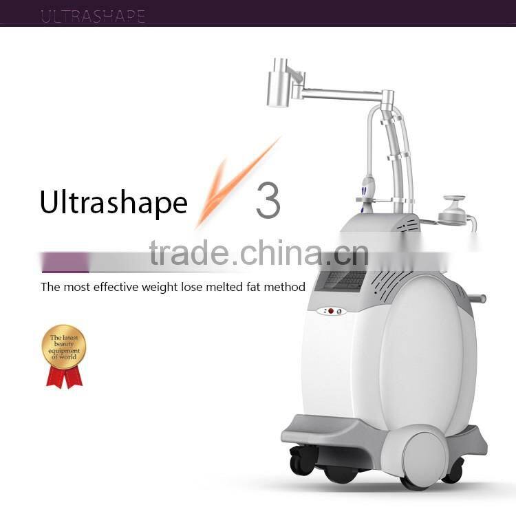2016 ultrashape hifu body slimming machine / liposonic machine / ultrasonic ultrasound liposuction equipment for weight loss