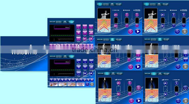 newest desktop lipo laser&cryo cavitation&six polar RF for body slimming beauty machine
