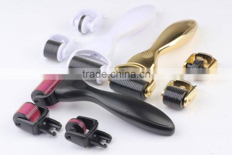 CE Approval titanium derma rolling Manufacturer skin roller system 3 IN 1 derma roller