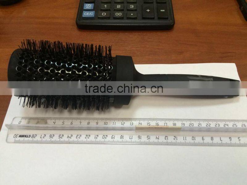 Top quality plastic hair straightener brush hair comb