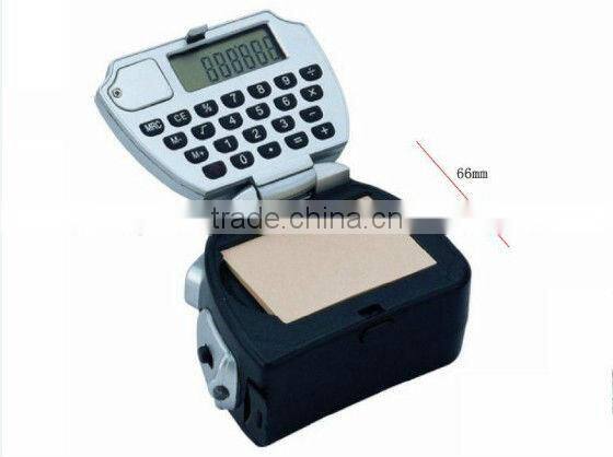 8 digital measuring tape calculator with LED light and memo for promotional gift