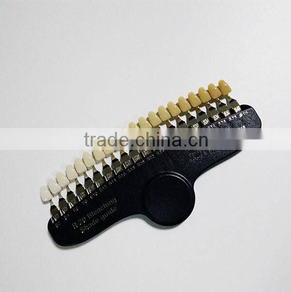 Hot Sale Teeth Whitening Shade Guide with Aluminum Case