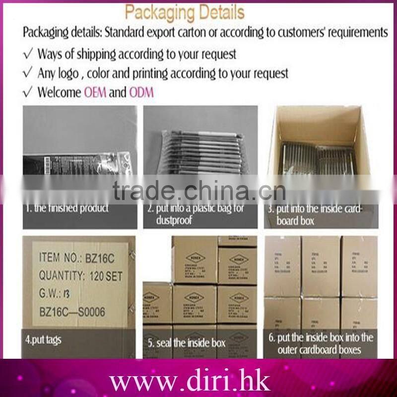 Luxury golden two sides eyebrow pencil with brush