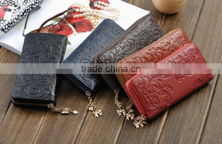 Vintage Style Women Ladies Genuine Leather Wallet Purse Clutch Phone Case Money Card Case