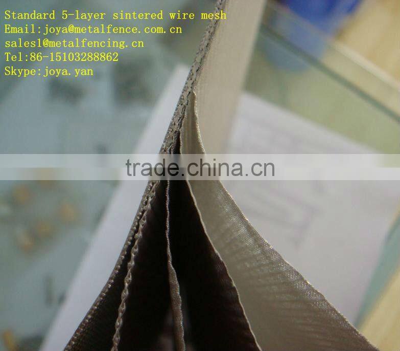 Factory supplying filtering accuracy 2-100 micron sintered wire mesh