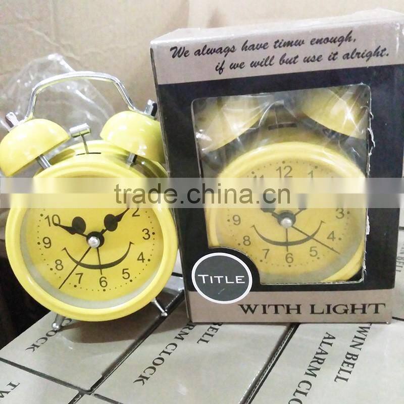 Wholesale Twin Bell Green Alarm Clock/Battery Operated/ Loud Alarm Clock