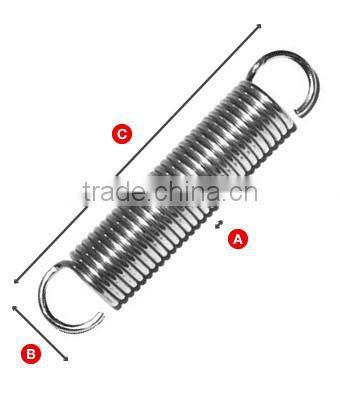 Heavy-duty stainless steel extension spring