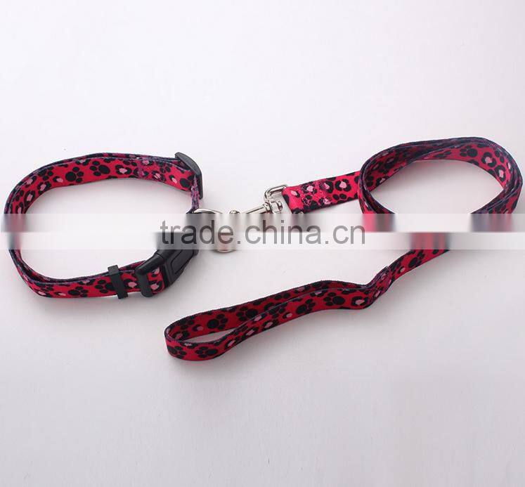Direct factory printed pet dog collars and leashes