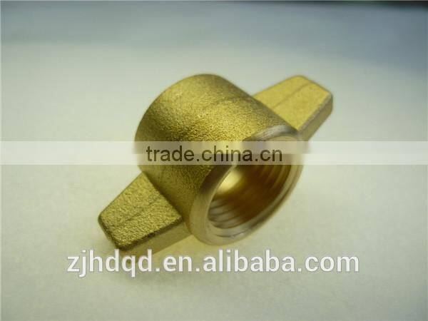 casting brass connector , swivel connector with female thread , buttery fly brass connector