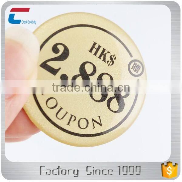 High quality RFID HF 13.56mhz crystal epoxy tags cards with NFC chips for payment systems
