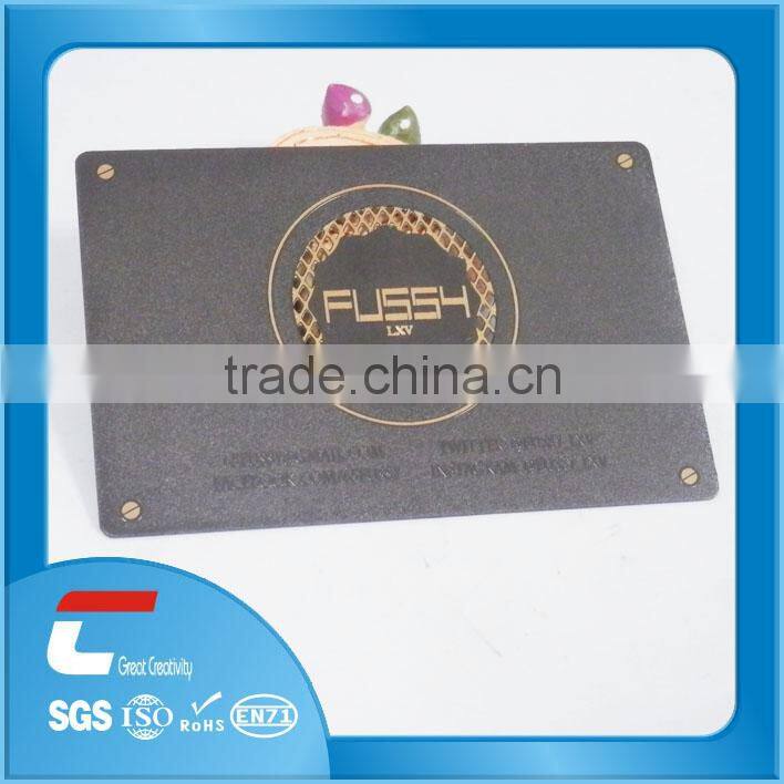 matte stainless steel business card with nice printing / custom stainless steel business card