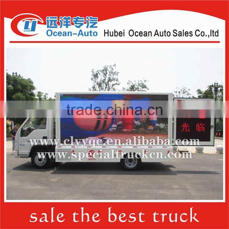 Foton Brand! 4x2 small led advertising truck