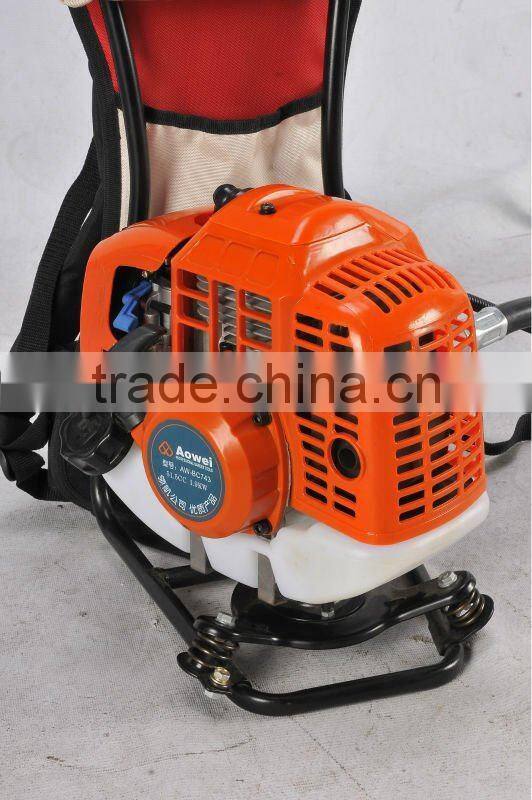 manual grass trimmer backpack brushcutters 43cc with oleo mac starter at CE Euro II standard