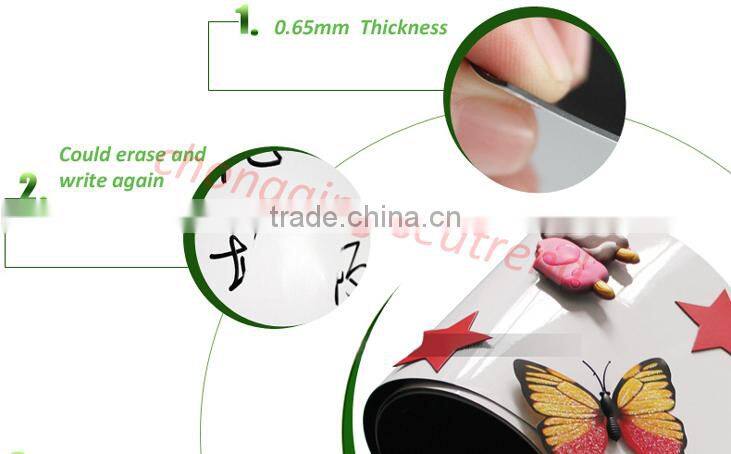 New promotional customized PVC coating printable strong adhesive magnet sheet