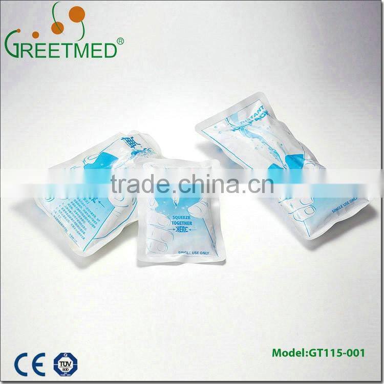 Cheap personalized pvc gel scrawled fabric medical ice bag