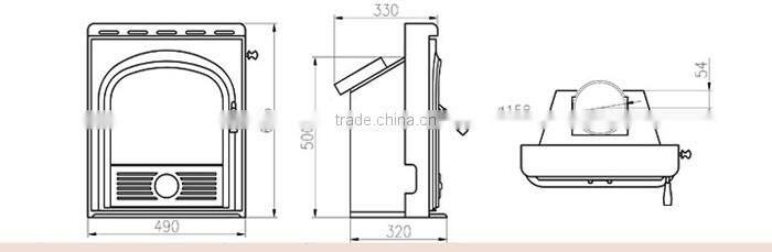 2016 Best selling Pinewood Fireplace/Wood Burning Stove Best Sales