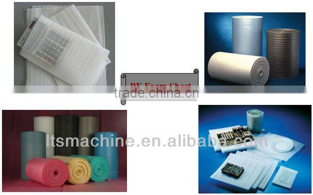 Salable!! Plastic EPE foamed beach mat extruder machine for foam mat