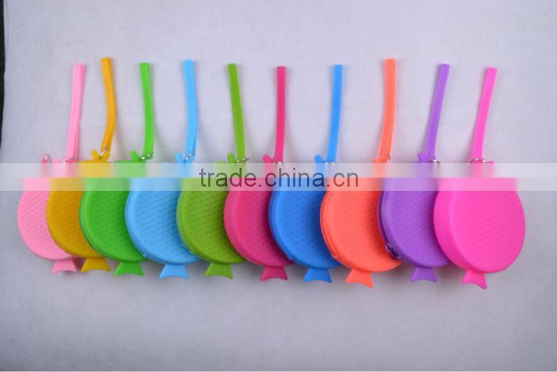 heart shape silicone wallet