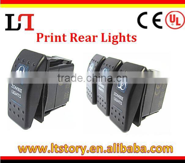 marine waterproof led DPDT/SPST/ DPST/ STDP ROCKER SWITCH