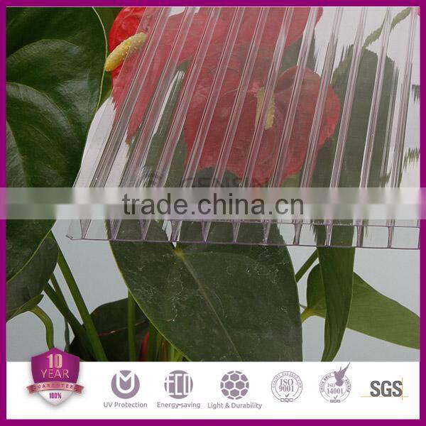 Top quality twin-wall policarbonato greenhouse roofing sheet