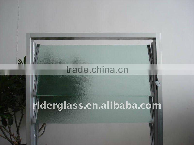 CLEAR OBSCURE GLASS LOUVRES