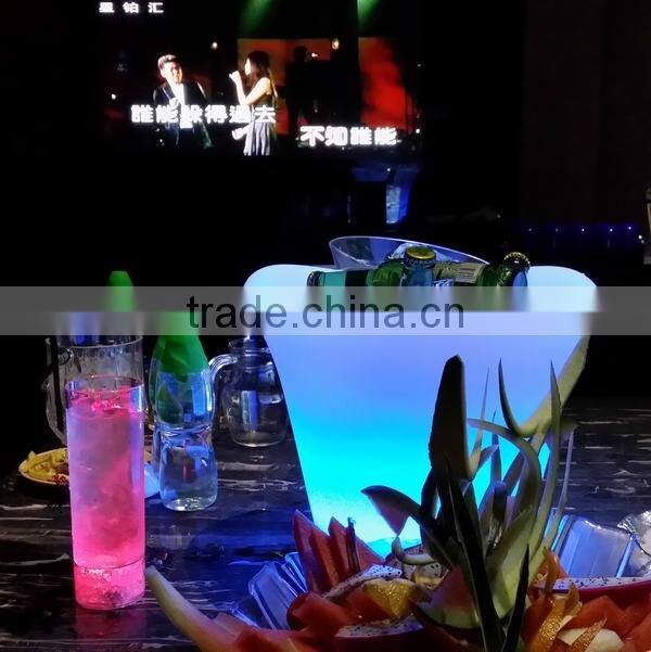 factory made white led lighting with outdoor ice bucket with led light