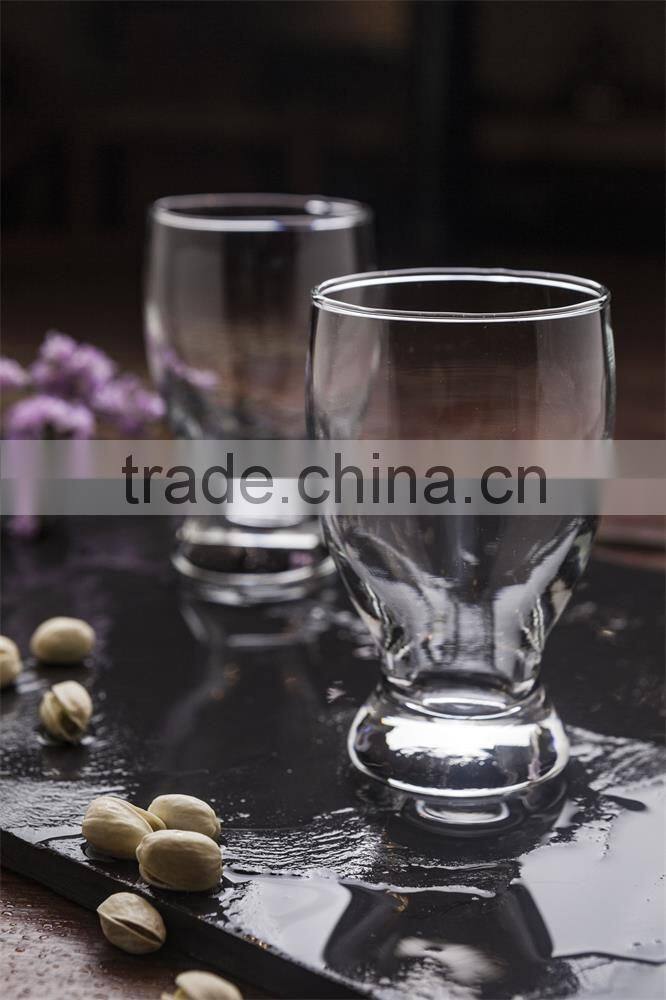 270ml clear glass cup for water and beverage