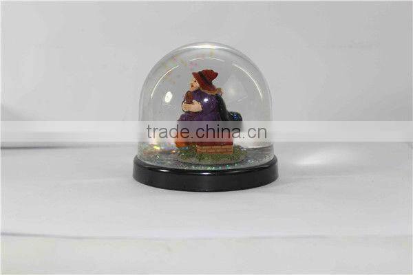 Plastic custom halloween snow globe