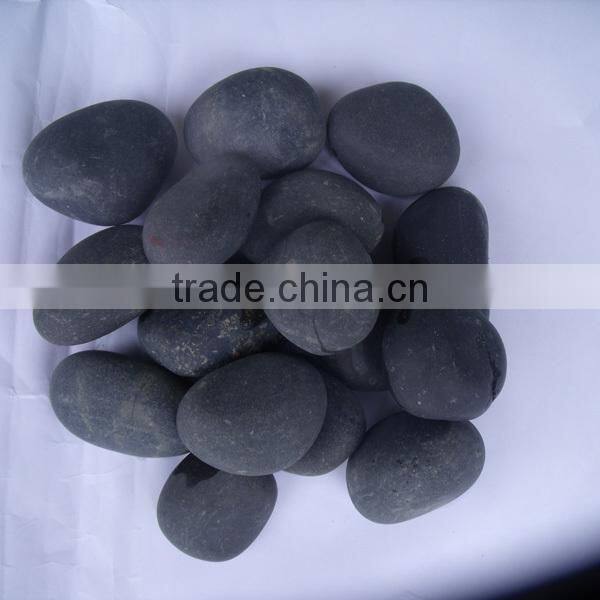 Tumbled Black Pebbles cobbles