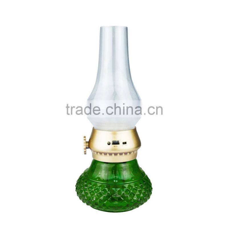 Magic Mini Retro USB Rechargeable Classic Blow LED Lamp, Blowing Control Kerosene Candle Lamp