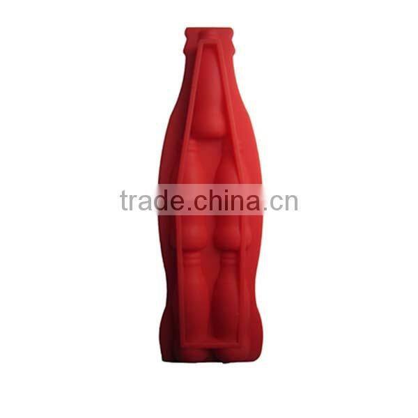 Cool Drinking Decoration Customized Wine Bottle Shape Silicone Ice CubeTray
