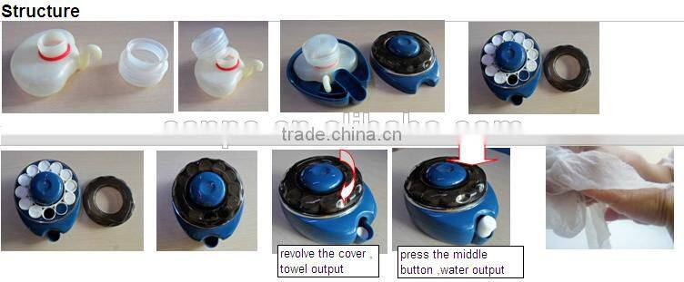 Hot Plastic Magic Coin Wet Facial Tissue Towel Dispenser