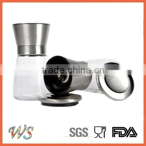 WS-PP12 Premium Salt and Pepper Grinder Set (set of 2) with FREE Salt and Pepper Shakers (set of 2)