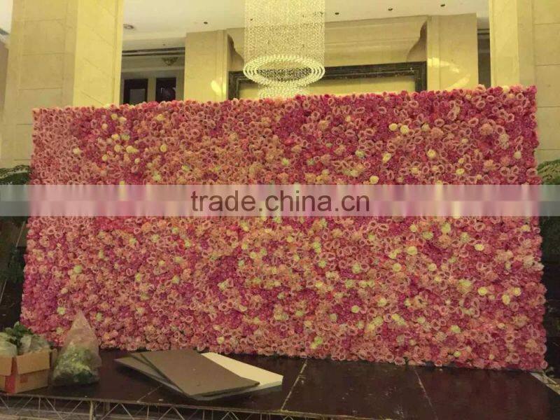 50cm x 50cm decoration artificial plastic Silk colorful paper flower wedding brick wall hanging E03 0101