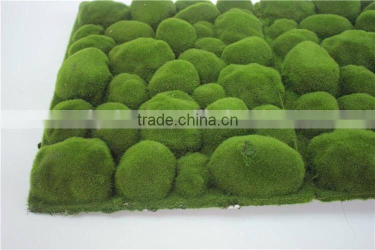 indoor decoration flocking moss rock shape wall moss panel backdrop