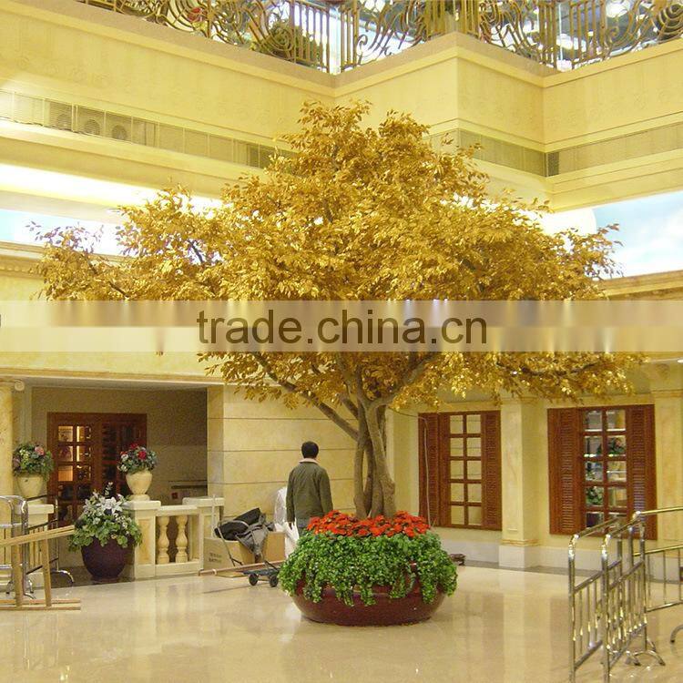 large fake ficus tree indoor /outdoor factory artificial gloden ficus tree