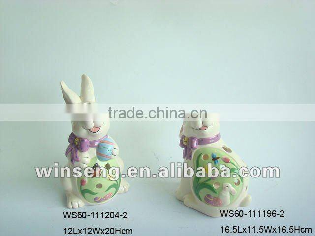 Easter Rabbit ceramic oil burner, ceramic fragrance oil burner, decorative oil burners
