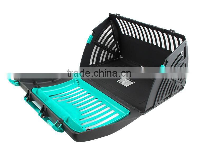 New design portable triangular folding plastic cat carrier