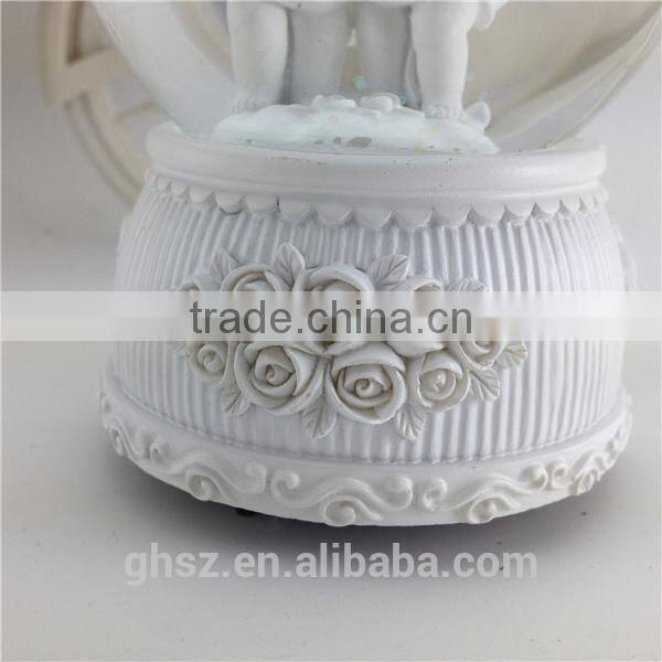 alibaba express resin angel baby crystal ball with light
