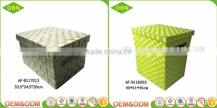 Large durable decorative handmade box storage basket