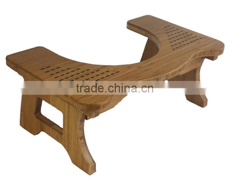 2016 chinese nice quality Bamboo toilet stools and ottomans