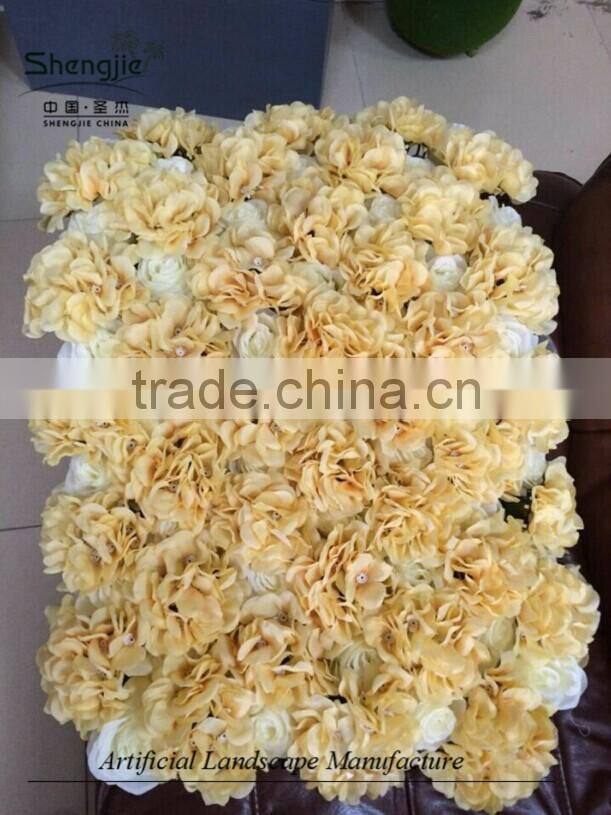 hydrangea and rose flower ,artificial flower carpet for sale