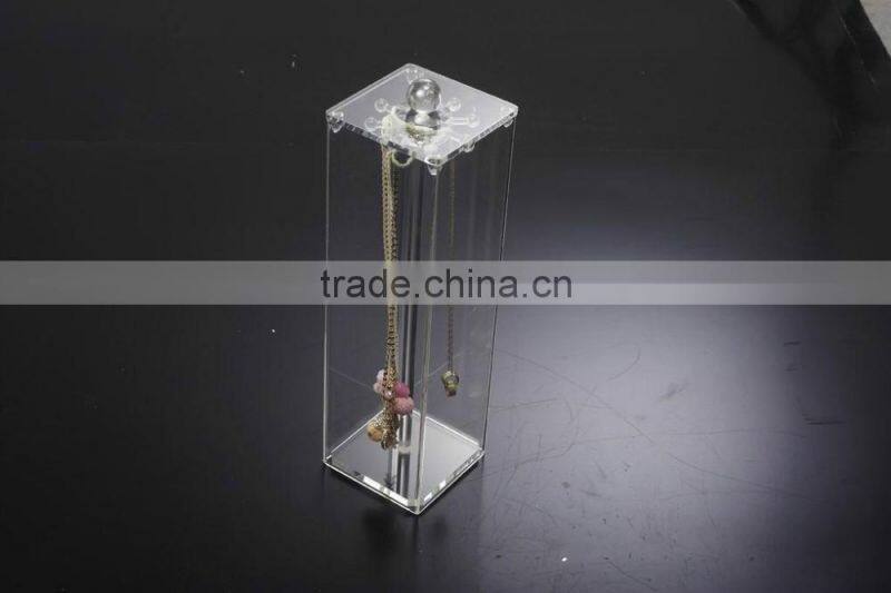 new design transparent three case cosmetic organiser box