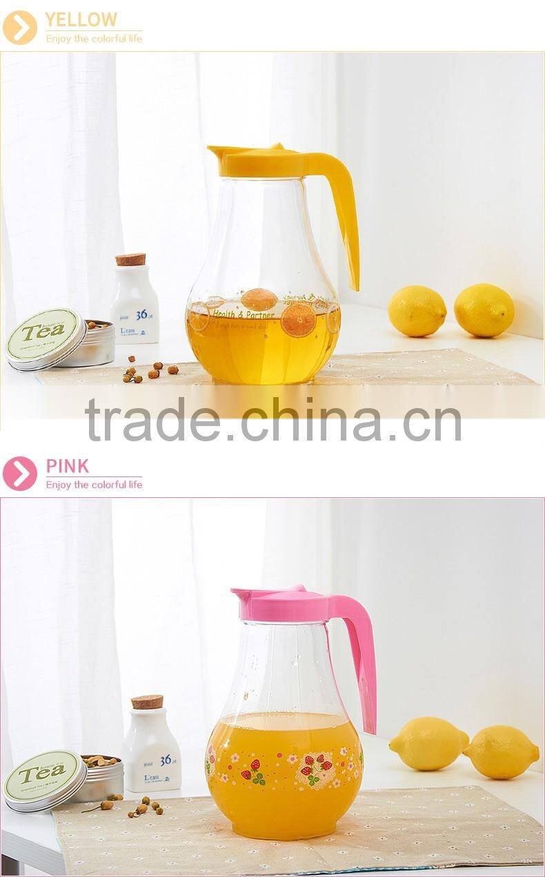 1.8L Plastic water pitchers, Plastic water pitchers with lid, plastic water pitcher for sale