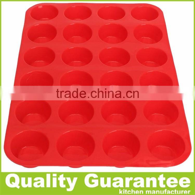 24 holes mini round silicone Muffin Pan easy cake mold microwave oven cake pan cookie pan