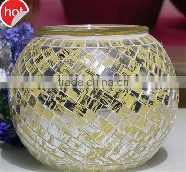 wholesale bubble glass vase hand made mouth blown glass vase