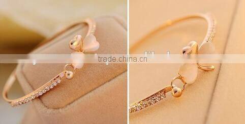 Wholesale stainless steel bracelet opals bangle bracelet