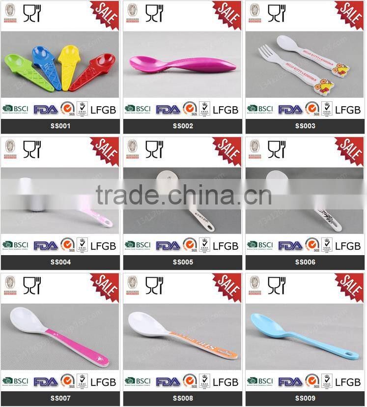 Melamine factory wholesale ice cream spoon